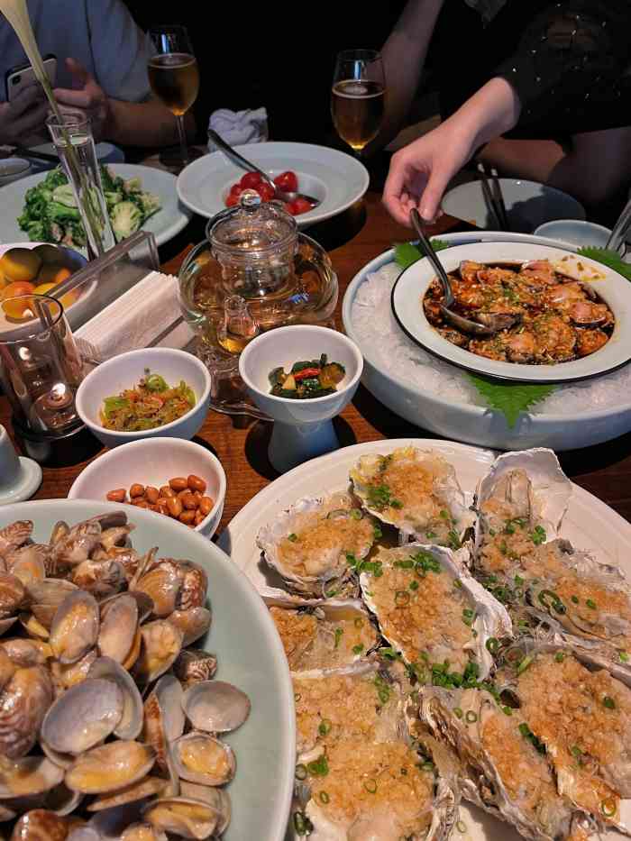 铭家小院私家菜(高新店)-"海鲜特别新鲜!即使送的海鲜粥里也是真材实.