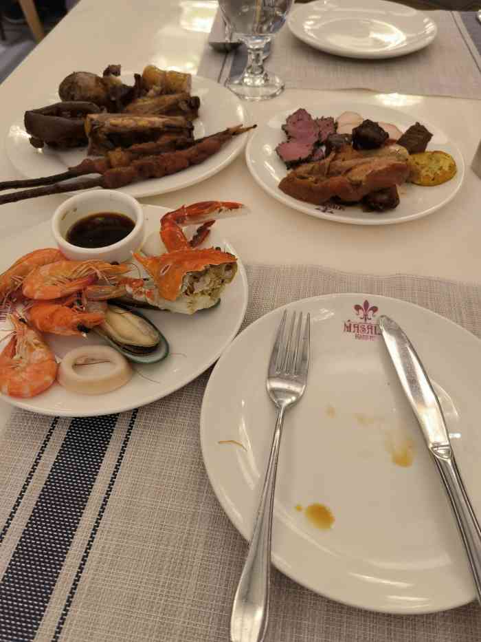 玛莎拉自助餐厅(国贸店)-"[薄荷]环境:位于东莞国贸五楼,餐厅门.