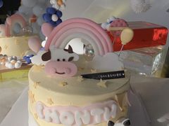 -卡比儿童蛋糕·心意定制·低脂零卡糖动物奶油FancyBALLOON(滨海店)