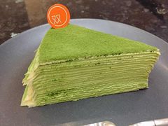 抹茶千层蛋糕-双风车咖啡馆 Twin Windmills(六道口店)