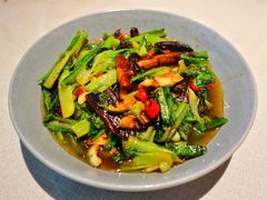 油麦菜炒鳝片-千百味红餐厅·江西菜(绿地双子塔店)