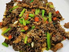 猫爪菇炒牛肉-下梅人家土菜馆(历史文化餐厅度假区店)