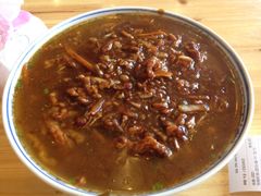 鱼香肉丝面+素浇-富贵面馆(镇坪路店)