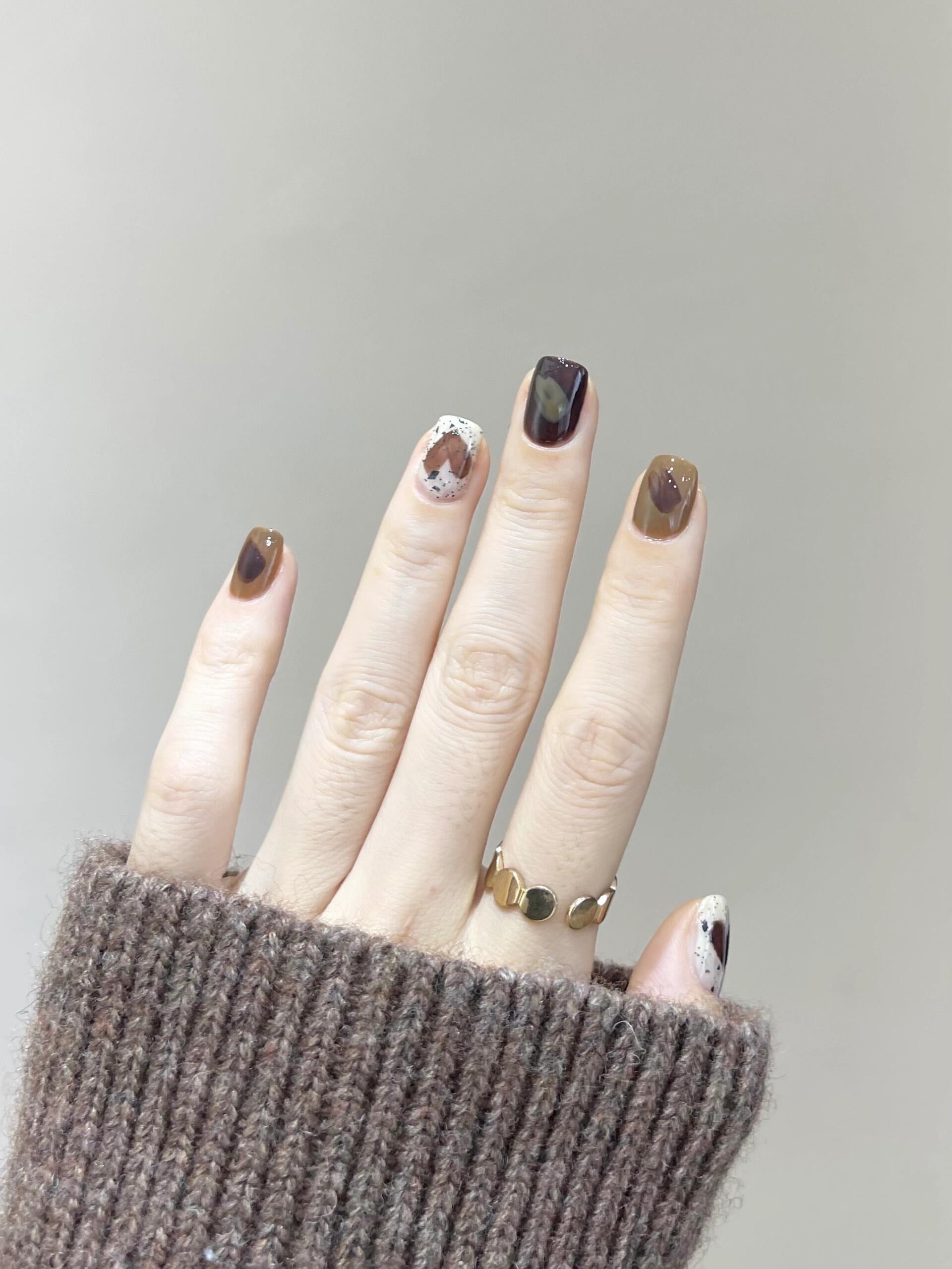 甜到心里的巧克力奥利奥美甲,巨显白!✨