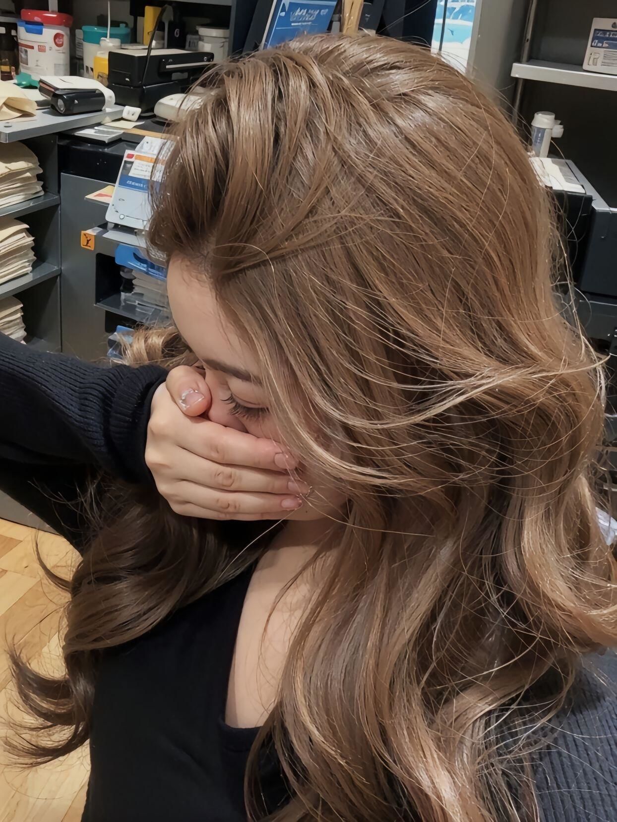 亚麻发色#染发#超显白潮流发色#显白的