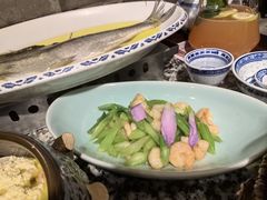 菜苔清炒大虾仁-南京大牌档(崇文门国瑞店)