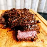 黑胡椒烈酒牛排