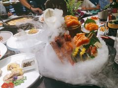 三文鱼甜虾拼盘-湘湖大院(越王路店)
