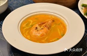 Radish Strips with Red Shrimp