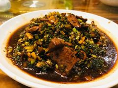 咸菜炒猪肝-双塔老饭店