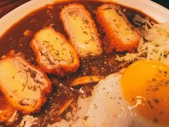 芝士猪排黄米饭-金龙咖喱