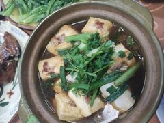 客家煎酿豆腐煲-幽优农庄·森波拉特色本地农家菜
