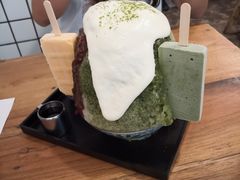抹茶生乳かき氷-WONDER ICE 萬得冰田(建設路总店)