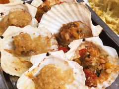 蒜蓉焗扇贝（熟蒜）3个-炒豆合作社(东四总店)