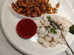 油爆虾拼虾仁-上海1号私藏菜(静安店)
