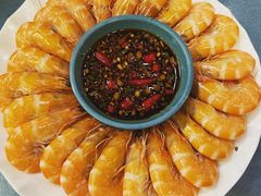 白灼南美白对虾-阿龙海鲜农家乐·三亚老字号(海棠湾店)