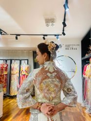 -懿沉香中式嫁衣礼服秀禾服龙凤褂马来褂旗袍总店