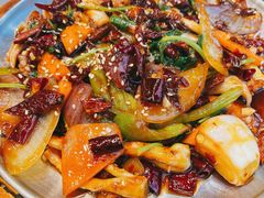 辣炒鱿鱼-火炉旺烤肉啤酒屋(沈北创始店)