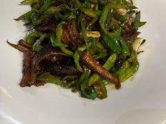 青椒炒鳝丝-新白鹿餐厅(百联中环店)