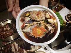 -草家酱蟹炭火烤肉店(珲春南路一店)