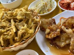 干炸鲜蘑-屋里家延边朝鲜族冷面(南园店)