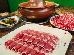 自制羊肉片-德顺斋爆肚涮肉馆·烧烤·羊蝎子·清真炒菜(马驹桥店)