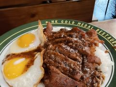 黑椒牛扒双蛋饭-肥韬茶餐厅(南山mini店)