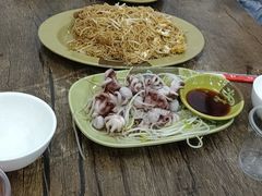 芥末白灼八爪鱼-贞姨美食·老字号海鲜大排档