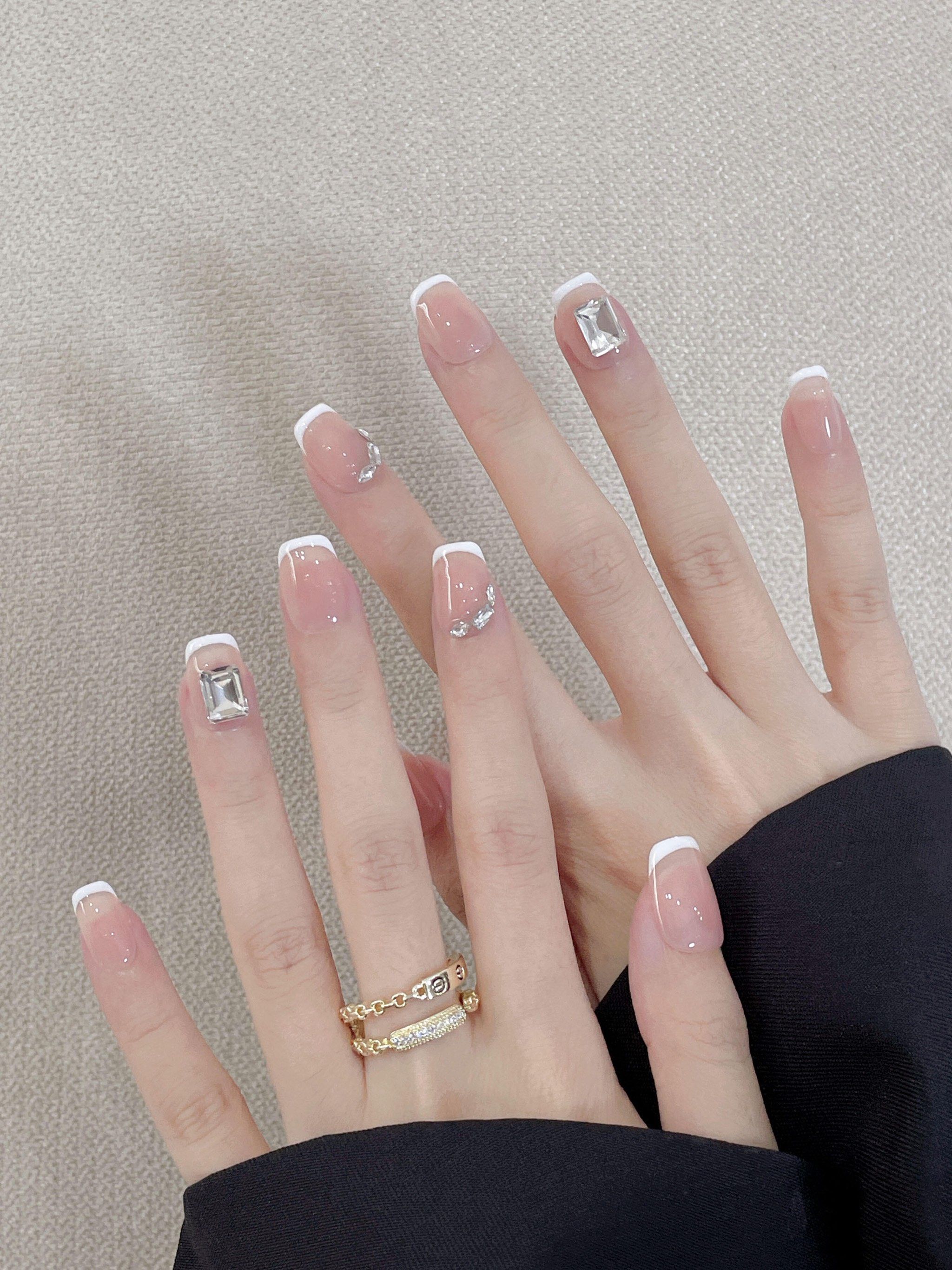 冰透色裸色美甲💅