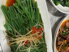 白灼丝瓜尖-懒人盐府人家(航天桥店)