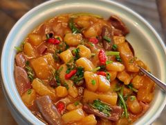 海肠炖土豆-皇朝海鲜酒店
