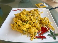 土鸡蛋炒银鱼-七的湖·江南蟹舫·阳澄湖农家菜(蟹舫苑店)
