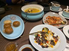 酱牛肉炒蛋-汤家茗苑·精致私房菜(白沙店)