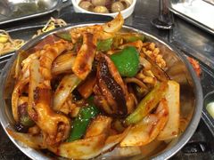 炒鱿鱼-元山烤肉店(假日广场店)