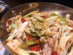 干锅有机花菜-绿茶餐厅(华联万柳店)