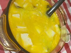 鸡汤小白菜煮榆林豆腐-西贝(金桥店)