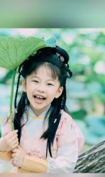 -后宫·古装汉服京剧儿童亲子全家福摄影