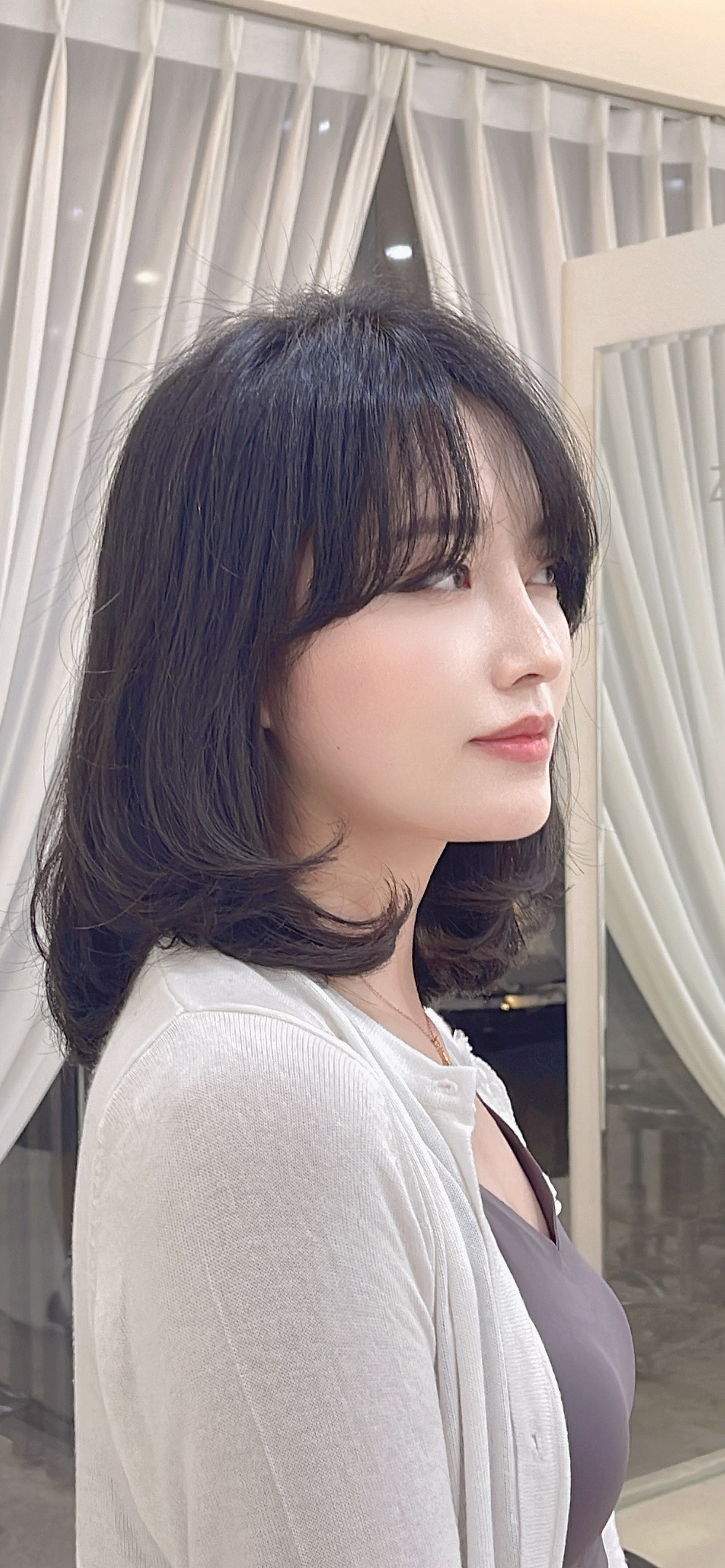 时尚锁骨发造型烫