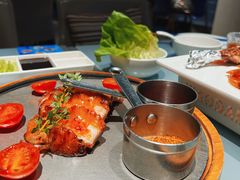 碳烤猪颈肉-小大董·烤鸭(观景餐厅·南京西路店)