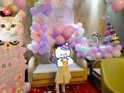 -小鲤鱼生日气球派对会场策划布置