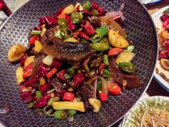 干锅带皮黄牛肉-眼镜味道(德才店)