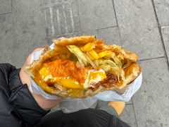 爆浆炸蛋-小红车炸蛋葱油饼