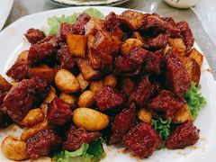 黑蒜子牛肉粒-绿岛酒楼(小海地店)