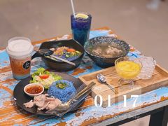 -蝶豆花蓝面条