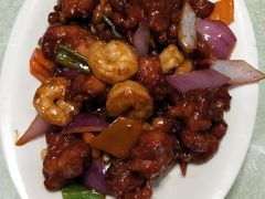 椒香虾仁爆鸡球-陈傻子餐厅(世纪都会店)