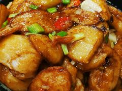 铁板茄子-阿布都新疆美食