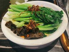 白灼菌菇菜心-新白鹿餐厅(虹桥南丰城店)