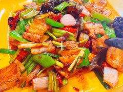 回锅肉^_^-将军陂美食山庄·瓦缸炭烧鸡