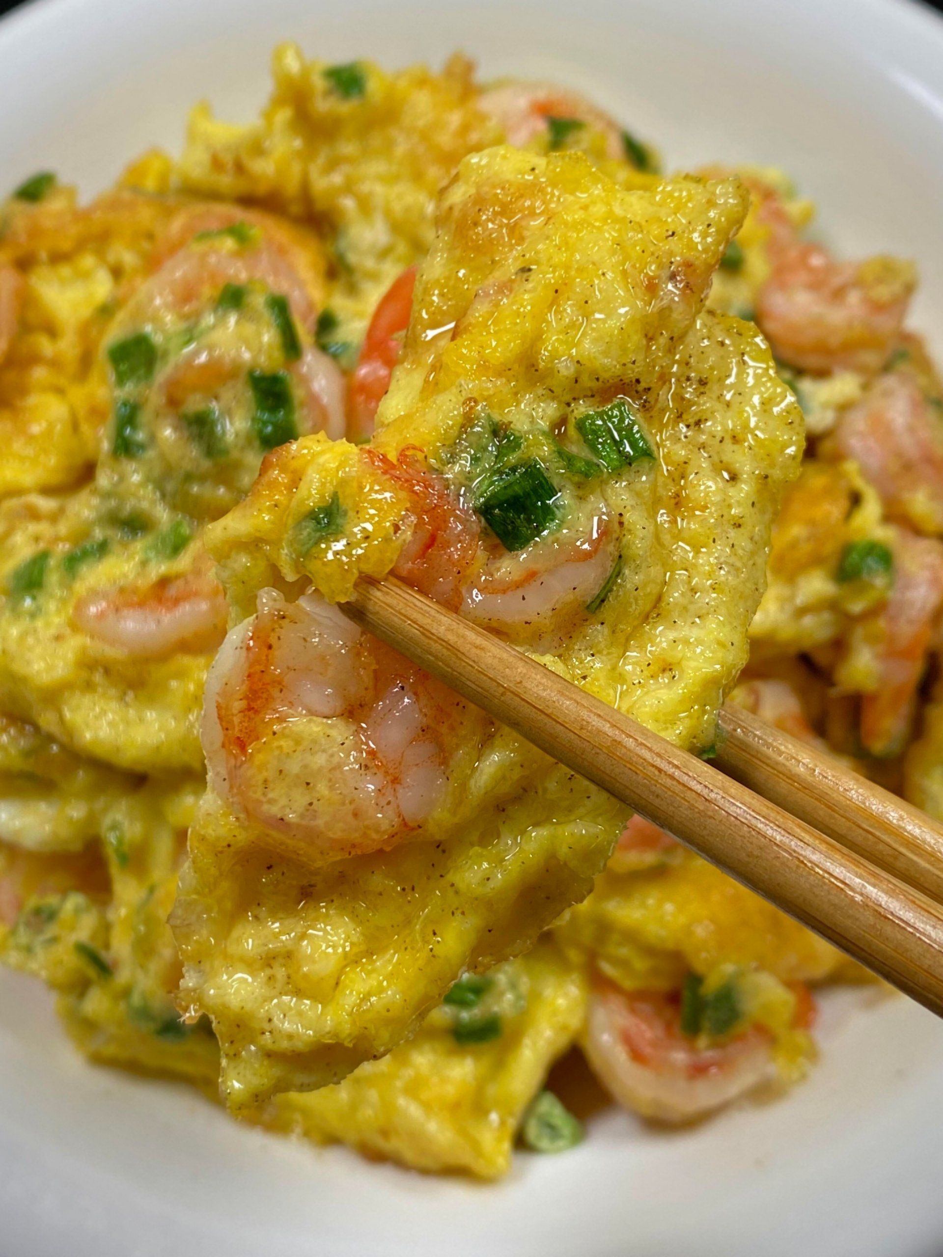 今天分享的是虾仁滑蛋,巨好吃!