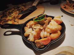 辣味香肠蘑菇爆虾仁-阿妮叶李(光谷世界城店)